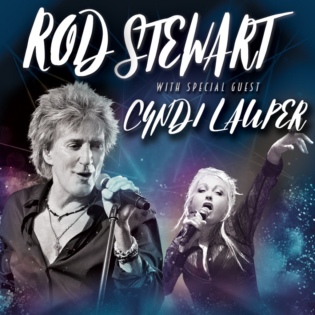 Rod Stewart & Cyndi Lauper at Budweiser Stage