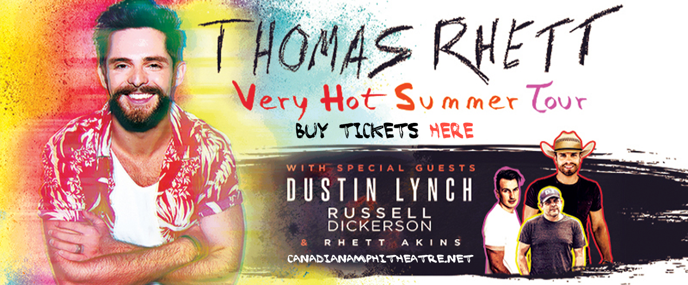 Thomas Rhett, Dustin Lynch, Russell Dickerson & Rhett Akins at Budweiser Stage tickets Thomas Rhett, Dustin Lynch, Russell Dickerson & Rhett Akins at Budweiser Stage