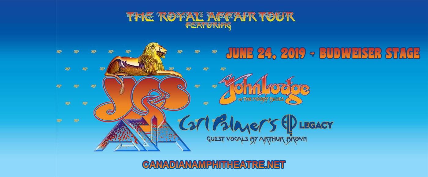 The Royal Affair: Yes, Asia, John Lodge & Carl Palmer's ELP Legacy at Budweiser Stage