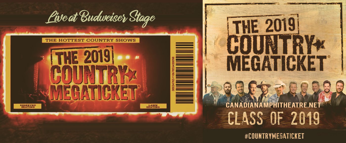 2019 Country Megaticket Tickets (Includes All Performances) at Budweiser Stage