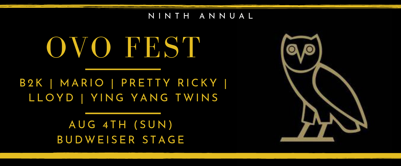 OVO Fest: B2K, Mario, Pretty Ricky, LLoyd & Ying Yang Twins  - Sunday at Budweiser Stage