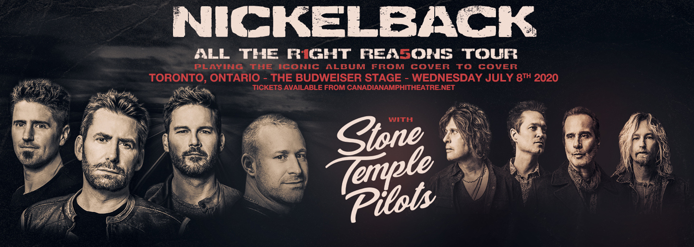 Nickelback, Stone Temple Pilots & Tyler Bryant and The Shakedown [CANCELLED] at Budweiser Stage