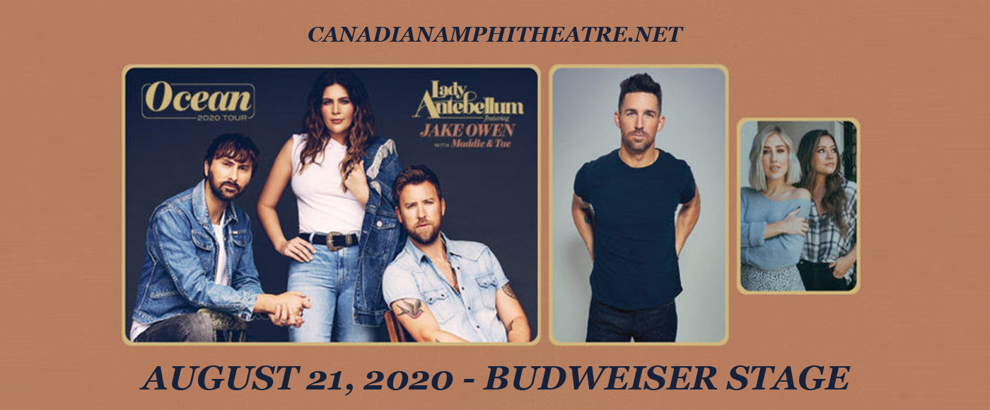 Lady Antebellum, Jake Owen & Maddie and Tae [CANCELLED] at Budweiser Stage