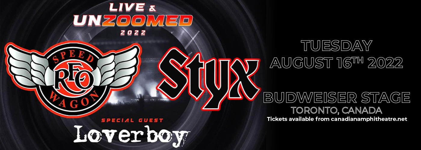 REO Speedwagon and Styx: Live and Unzoomed 2022 Tour at Budweiser Stage