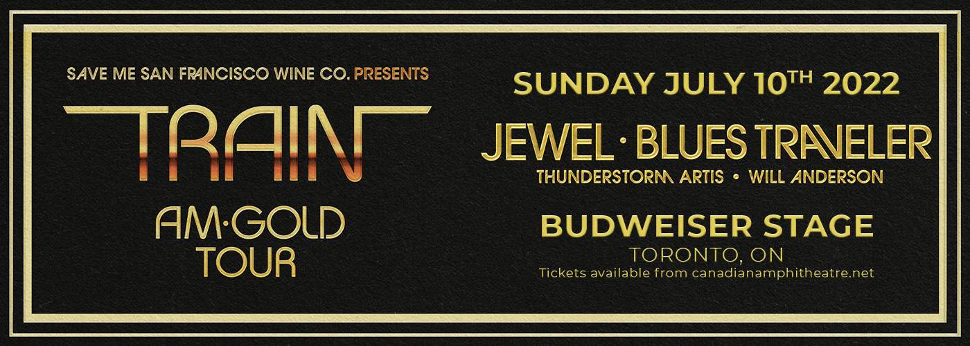 Train: AM Gold Tour with Jewel & Blues Traveler at Budweiser Stage