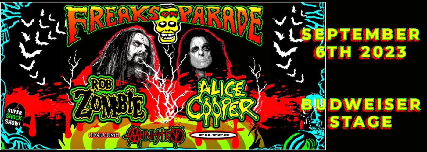 Rob Zombie & Alice Cooper: Freaks on Parade Tour at Budweiser Stage