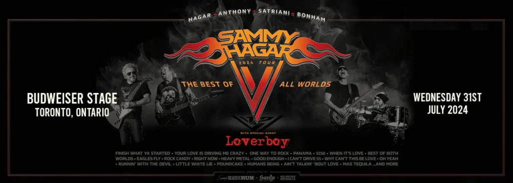 Sammy Hagar & Loverboy at Budweiser Stage